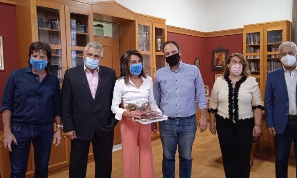 Συνάντηση της προέδρου της Επιτροπής "Ελλάδα 2021" με τον δήμαρχο Καλαμαριάς